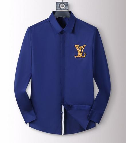 designer,replica,clothing,fake,1:1,lv,luxury,high quality LV high elastic wrinkle-resistant long-sleeved shirt M-3XL(65F7)