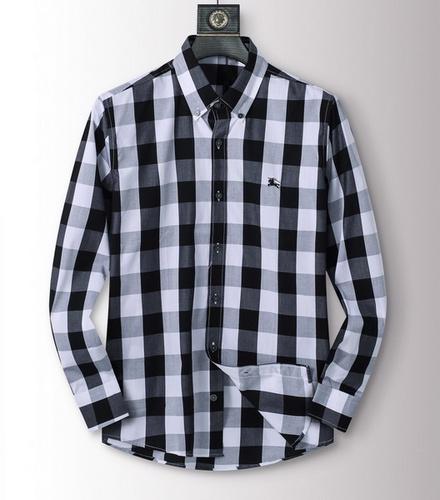 designer,replica,clothing,fake,1:1,lv,luxury,high quality Burberry plaid shirt M-3XL(EB43)