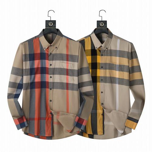 designer,replica,clothing,fake,1:1,lv,luxury,high quality Burberry plaid shirt M-3XL(4BA5)
