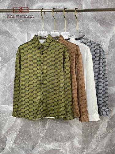 designer,replica,clothing,fake,1:1,lv,luxury,high quality Balenciaga long-sleeved shirt M-3XL(9A3F)