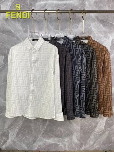 designer,replica,clothing,fake,1:1,lv,luxury,high quality Fendi long-sleeved shirt M-3XL(0095)