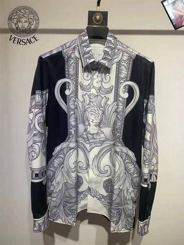designer,replica,clothing,fake,1:1,lv,luxury,high quality Versace long-sleeved shirt S-XXL(323E)