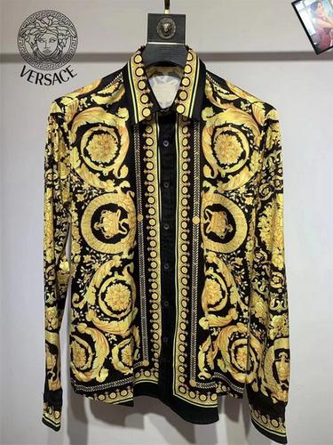 designer,replica,clothing,fake,1:1,lv,luxury,high quality Versace long-sleeved shirt S-XXL(3EE1)