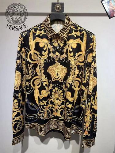 designer,replica,clothing,fake,1:1,lv,luxury,high quality Versace long-sleeved shirt S-XXL(421E)