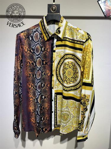 designer,replica,clothing,fake,1:1,lv,luxury,high quality Versace long-sleeved shirt S-XXL(4232)