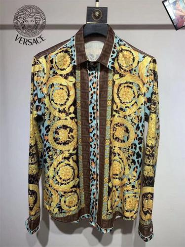 designer,replica,clothing,fake,1:1,lv,luxury,high quality Versace long-sleeved shirt S-XXL(69E1)