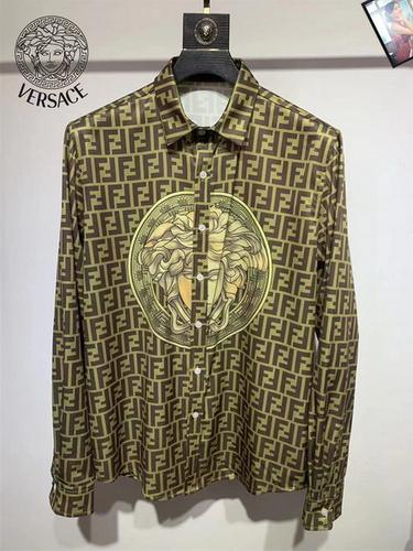 designer,replica,clothing,fake,1:1,lv,luxury,high quality Versace long-sleeved shirt S-XXL(8732)