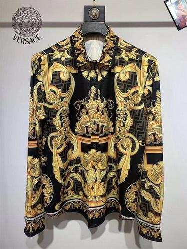designer,replica,clothing,fake,1:1,lv,luxury,high quality Versace long-sleeved shirt S-XXL(8971)