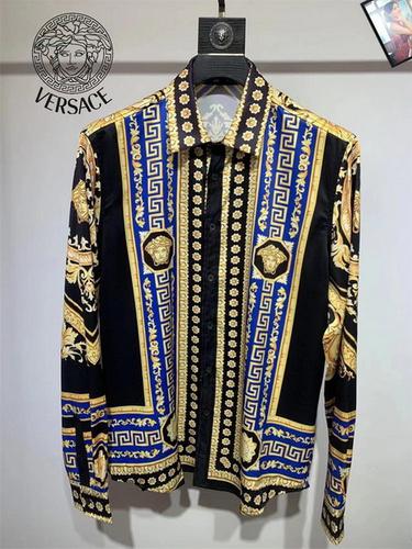designer,replica,clothing,fake,1:1,lv,luxury,high quality Versace long-sleeved shirt S-XXL(D31B)