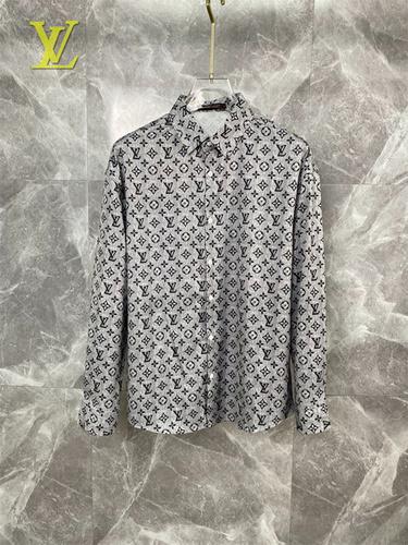 designer,replica,clothing,fake,1:1,lv,luxury,high quality LV long-sleeved shirt M-3XL(18F8)