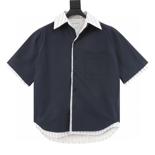 designer,replica,clothing,fake,1:1,lv,luxury,high quality BV fake two-piece short-sleeved shirt (25EE)