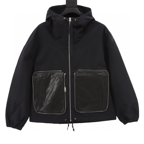 designer,replica,clothing,fake,1:1,lv,luxury,high quality BV Hooded Jacket with Stowable Pockets (1593)
