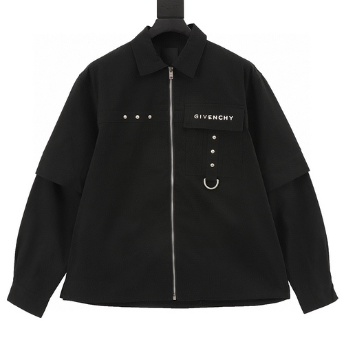 designer,replica,clothing,fake,1:1,lv,luxury,high quality Givenchy detachable zipper work jacket (F36E)