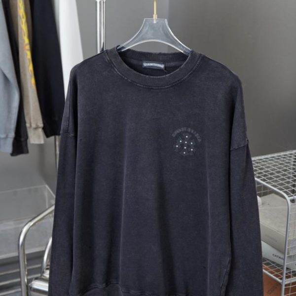 designer,replica,clothing,fake,1:1,lv,luxury,high quality Chrome Hearte Cross Crew Neck Sweatshirt