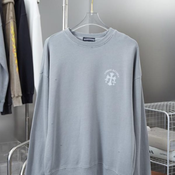 designer,replica,clothing,fake,1:1,lv,luxury,high quality Chrome Hearte Cross Crew Neck Sweatshirt