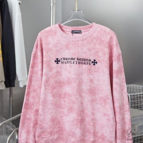designer,replica,clothing,fake,1:1,lv,luxury,high quality Chrome Hearte Cross Crew Neck Sweatshirt