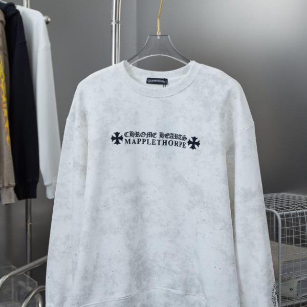 designer,replica,clothing,fake,1:1,lv,luxury,high quality Chrome Hearte Cross Crew Neck Sweatshirt