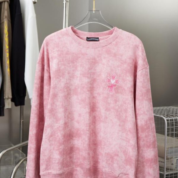 designer,replica,clothing,fake,1:1,lv,luxury,high quality Chrome Hearte Cross Crew Neck Sweatshirt