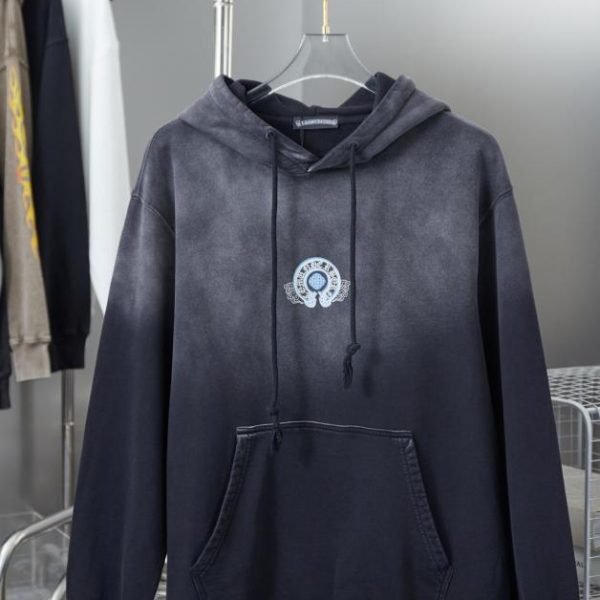designer,replica,clothing,fake,1:1,lv,luxury,high quality Chrome Hearte Cross Hooded Sweatshirt