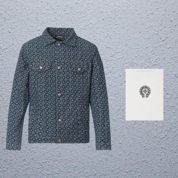 designer,replica,clothing,fake,1:1,lv,luxury,high quality Chrome Hearte Denim Jacket