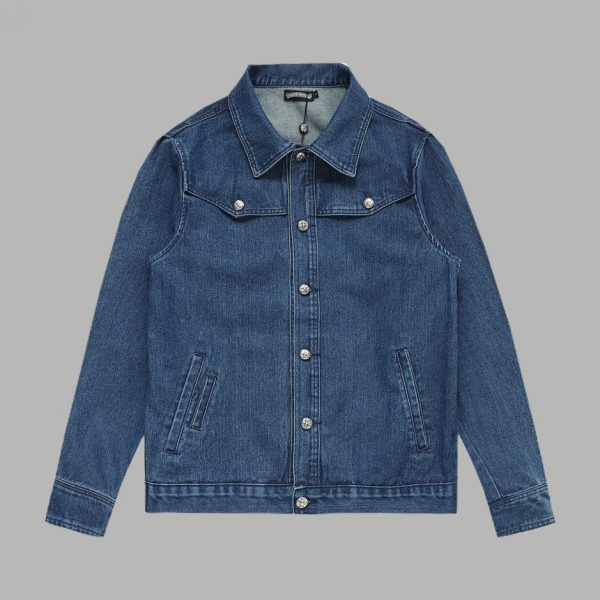 designer,replica,clothing,fake,1:1,lv,luxury,high quality Chrome Hearte Denim Jacket
