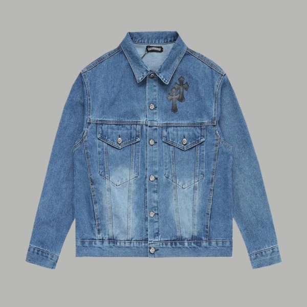 designer,replica,clothing,fake,1:1,lv,luxury,high quality Chrome Hearte Denim Jacket