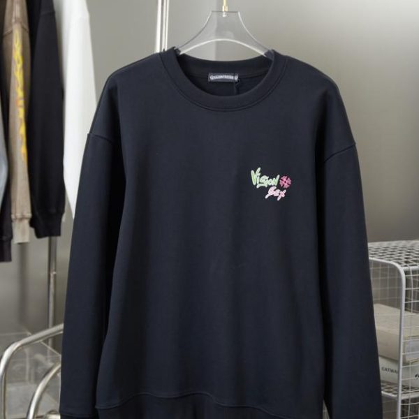 designer,replica,clothing,fake,1:1,lv,luxury,high quality Chrome Hearte Cross Crew Neck Sweatshirt