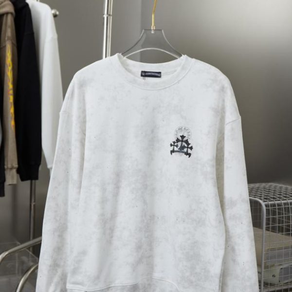 designer,replica,clothing,fake,1:1,lv,luxury,high quality Chrome Hearte Cross Crew Neck Sweatshirt