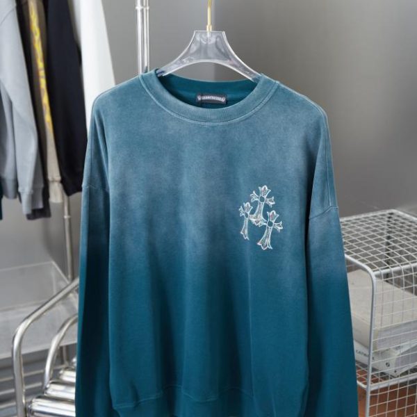 designer,replica,clothing,fake,1:1,lv,luxury,high quality Chrome Hearte Cross Crew Neck Sweatshirt