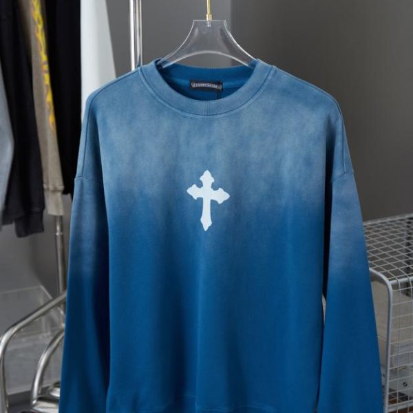 designer,replica,clothing,fake,1:1,lv,luxury,high quality Chrome Hearte Cross Crew Neck Sweatshirt