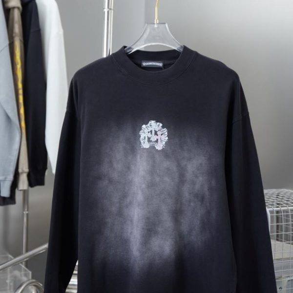 designer,replica,clothing,fake,1:1,lv,luxury,high quality Chrome Hearte Cross Crew Neck Sweatshirt