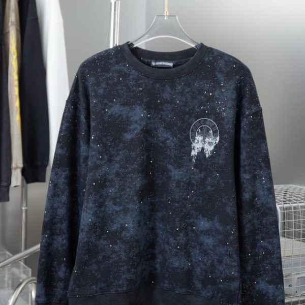designer,replica,clothing,fake,1:1,lv,luxury,high quality Chrome Hearte Cross Crew Neck Sweatshirt
