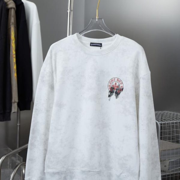 designer,replica,clothing,fake,1:1,lv,luxury,high quality Chrome Hearte Cross Crew Neck Sweatshirt