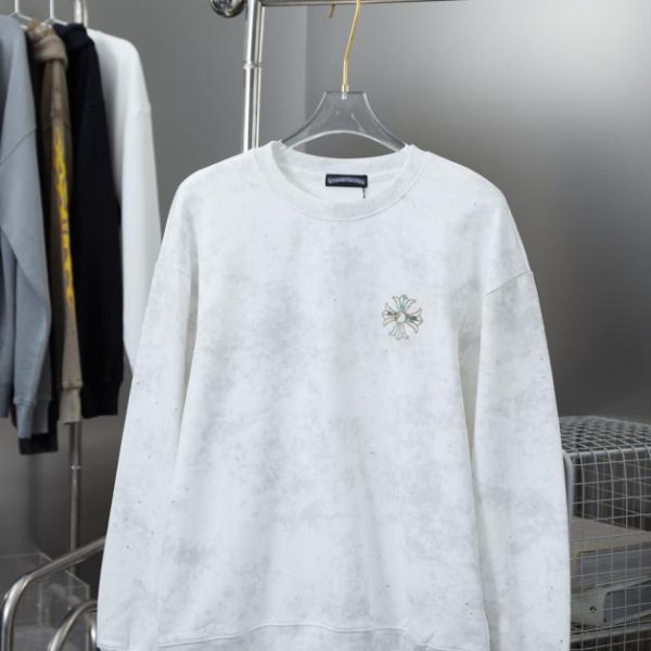 designer,replica,clothing,fake,1:1,lv,luxury,high quality Chrome Hearte Cross Crew Neck Sweatshirt