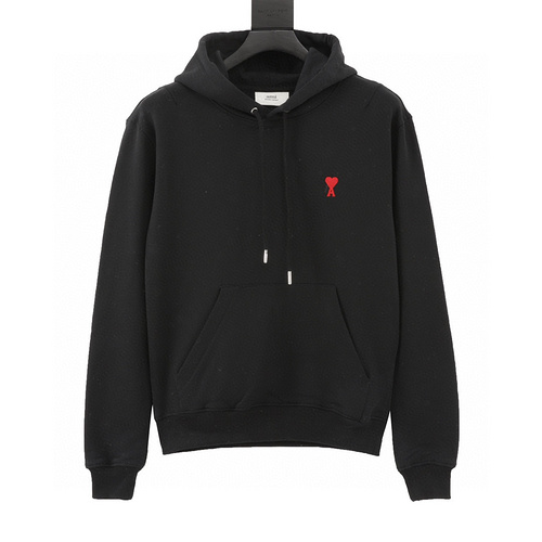 designer,replica,clothing,fake,1:1,lv,luxury,high quality Ami little love embroidered hooded sweatshirt (88BF)