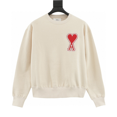 designer,replica,clothing,fake,1:1,lv,luxury,high quality Ami love embroidered round neck sweatshirt (D3F5)