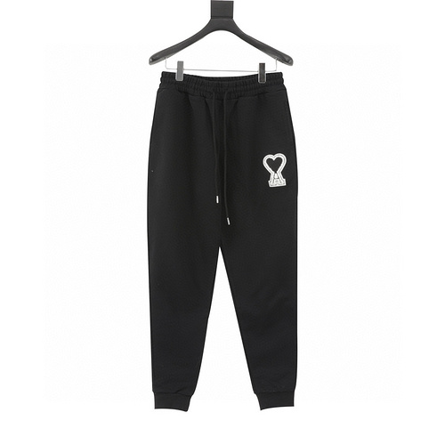 designer,replica,clothing,fake,1:1,lv,luxury,high quality Ami classic love logo embroidered vertical legs (53EF)