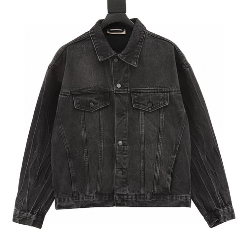 designer,replica,clothing,fake,1:1,lv,luxury,high quality Fear of God FOG main line ess washed distressed denim jacket (E2F9)