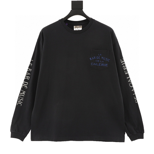 designer,replica,clothing,fake,1:1,lv,luxury,high quality GALLERY DEPT Music Gallery Letter Print Long Sleeve (2EC1)