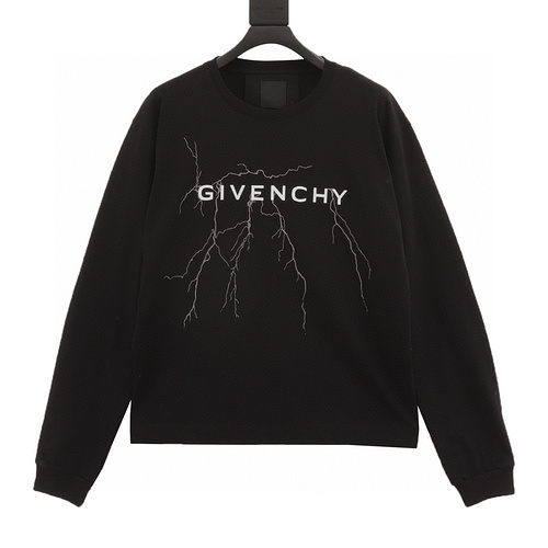 designer,replica,clothing,fake,1:1,lv,luxury,high quality Givenchy reflective lightning crew neck sweatshirt (AE41)