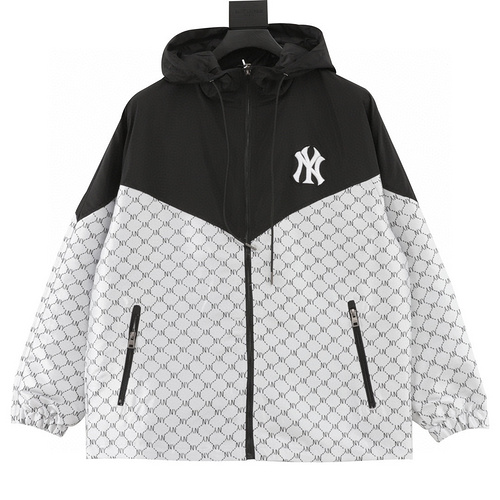 designer,replica,clothing,fake,1:1,lv,luxury,high quality MLB all-over logo printed windbreaker jacket (360A)
