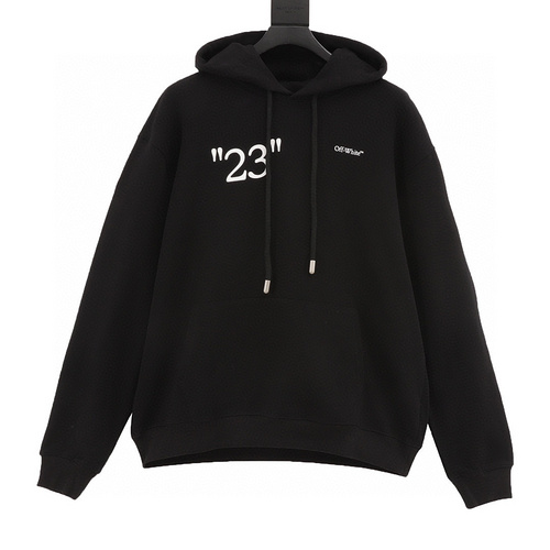 designer,replica,clothing,fake,1:1,lv,luxury,high quality OFF WHITE zebra crossing letter print hooded sweatshirt (AD66)