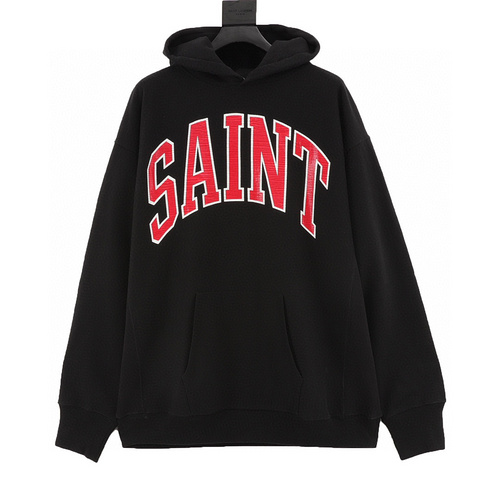 designer,replica,clothing,fake,1:1,lv,luxury,high quality SAINT MICHAEL SAINT red letter print hooded sweatshirt (17FB)