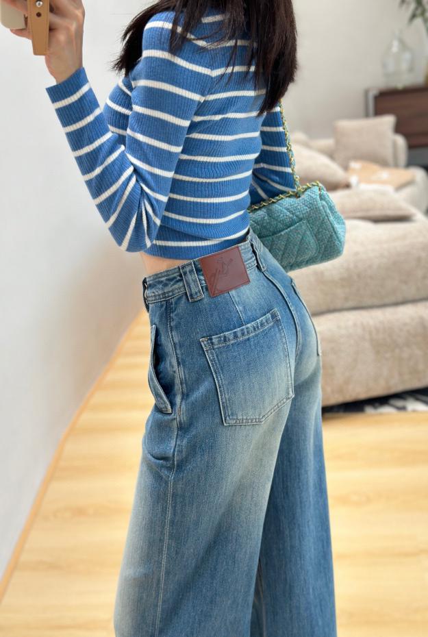 designer,replica,clothing,fake,1:1,lv,luxury,high quality YSL new high waist denim wide leg pants designer,replica,clothing,fake,1:1,lv,luxury,high quality YSL new high waist denim wide leg pants