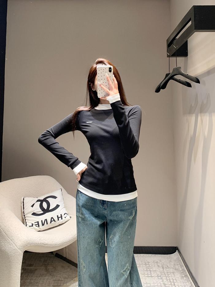 designer,replica,clothing,fake,1:1,lv,luxury,high quality Miu Miu fake two-piece long-sleeved T-shirt designer,replica,clothing,fake,1:1,lv,luxury,high quality Miu Miu fake two-piece long-sleeved T-shirt