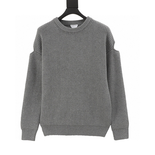 designer,replica,clothing,fake,1:1,lv,luxury,high quality BV 23FW crew neck sweater with hollow shoulders (0404)