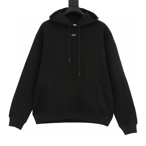 designer,replica,clothing,fake,1:1,lv,luxury,high quality OFF WHITE CO VIRGIL dark pattern anchor arrow embroidered hooded sweatshirt (4813)