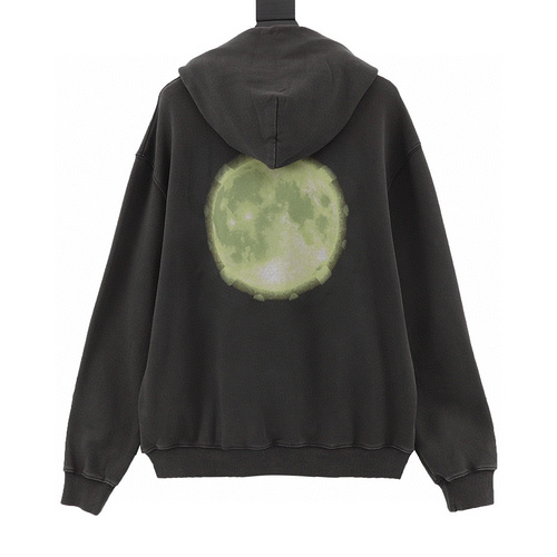 designer,replica,clothing,fake,1:1,lv,luxury,high quality OFF WHITE CO VIRGIL 24FW back moon print hooded sweatshirt (DE63)