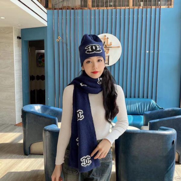 designer,replica,clothing,fake,1:1,lv,luxury,high quality Chanel new hat and scarf set