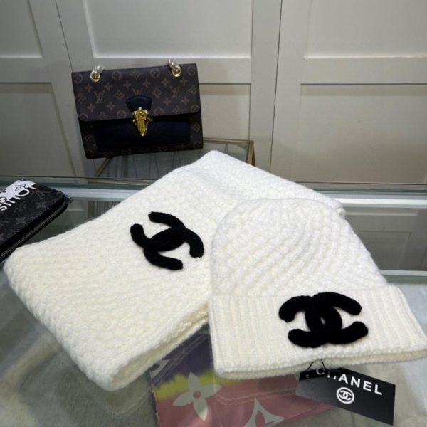 designer,replica,clothing,fake,1:1,lv,luxury,high quality Chanel new hat and scarf set